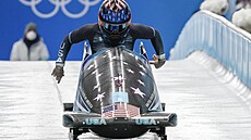 Amerianka Kaillie Humphriesová v olympijské souti monobob.