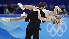 Ruský tanení pár Viktoria Sinicinová, Nikita Kacalapov vybojoval olympijské...