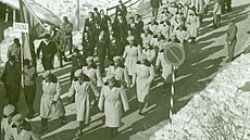 Cortina d'Ampezzo 1956 � Do italské Cortiny odjela na�e výprava ji� lépe...