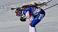 Lucie Charvátová bhem olympijského závodu tafet