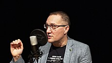 Michal afá pi natáení poadu Z voleje