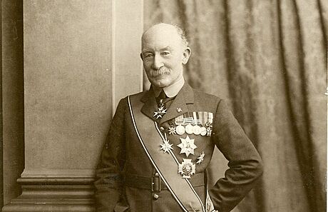 Zakladatel skautského hnutí Robert Baden-Powell (1. ledna 1929)