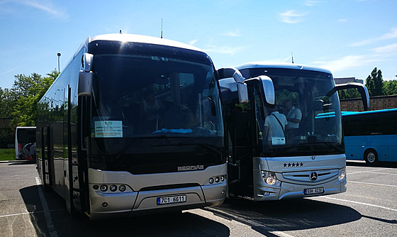 Autobusy společnosti United Buses využívané k expresním linkám přes Vysočinu.