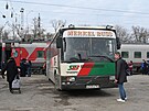 Taganrog, Rostovská oblast. Lidé evakuovaní ze separatistických republik v...