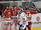 Utkání 55. kola hokejové extraligy: HC Olomouc - Rytíi Kladno. Hrái Olomouce...