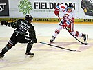 Utkání 2. kola hokejové extraligy HC Sparta Praha - HC Olomouc. Zleva Maxim...