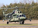V bloruské Homelské oblasti pistává vrtulník s leny ukrajinské delegace,...