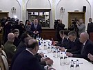 Jednání Ruska a Ukrajiny poblí hranic v bloruském Homelu. (28. února 2022)