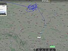Let americkho bombardru B-52 pes Polsko do Ostravy na FlightRadar24  (21....