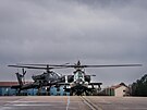 Americké bitevní vrtulníky AH-64 Apache v Litvě