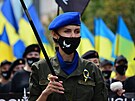 Veteránky rusko-ukrajinské války se úastní oslav 29. výroí Dne nezávislosti...