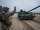 Ukrajinská armáda se pipravuje na pípadný útok Ruska. (22. února 2022)