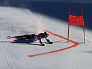 Tereza Nová padá bhem osmifinále týmového paralelního slalomu na hrách v...