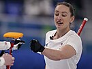 Britská curlerka Jennifer Doddsová v olympijském finále