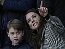 Princ George a vévodkyn Kate na ragby (Londýn, 26. února 2022)