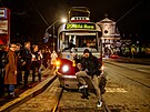 Akce j�zda tramvaj� 22 ve 22:22 dne 22. 2. 2022 p�il�kala do jednotliv�ch spoj�...