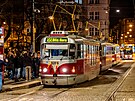 Akce j�zda tramvaj� 22 ve 22:22 dne 22. 2. 2022 p�il�kala do jednotliv�ch spoj�...