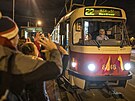 Akce jízda tramvají 22 ve 22:22 dne 22. 2. 2022 pilákala do jednotlivých spoj...