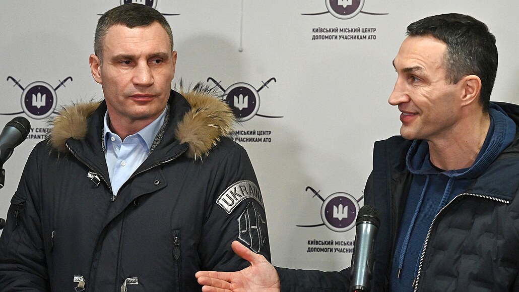 Brati. Kyjevský starosta Vitalij Kliko a jeho bratr Vladimir Kliko.
