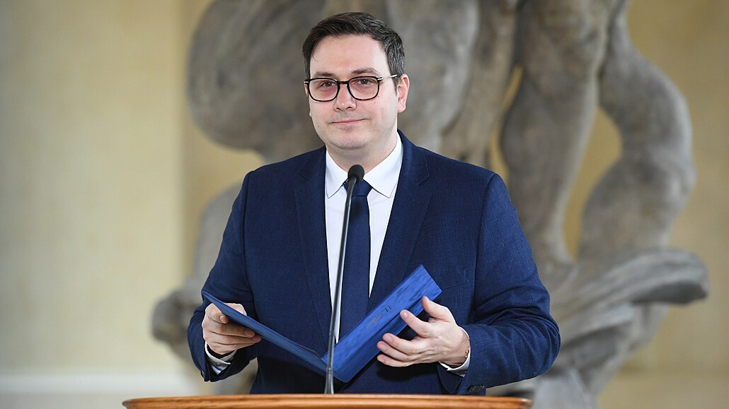 Ministr zahraniních vcí Jan Lipavský vystoupil na tiskové konferenci po...