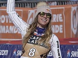 Ester Ledecká, vít�zka sjezdu v Crans Montan�
