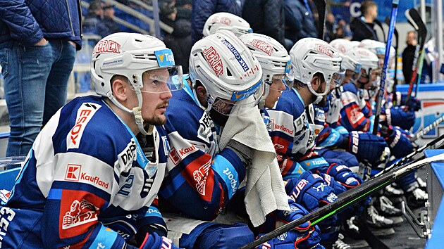 55. kolo hokejové extraligy: HC Kometa Brno - HC Verva Litvínov. Smutek na střídačce Komety