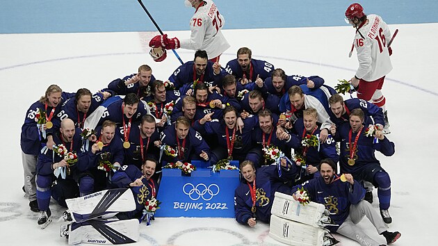 Olympijsk turnaj v lednm hokej boj o zlato. Finsko - Rusko 2:1. ekn kon....