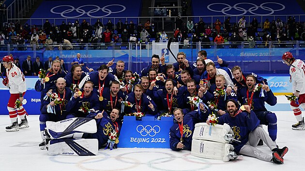 Olympijsk turnaj v lednm hokej boj o zlato. Finsko - Rusko 2:1. ekn kon. Finov maj sv olympijsk zlato. (20. nora 2022)