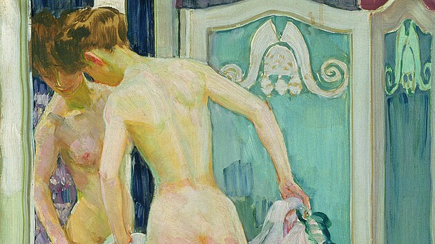 Frantiek Kupka, ena vzrcadle, 1903, olej, pltno