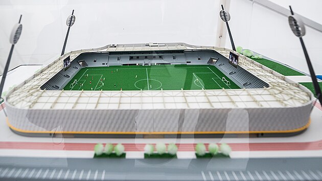 Model multifunknho stadionu v Hradci Krlov