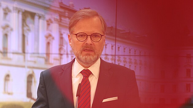 Premir Petr Fiala promluvil na tiskov konferenci po jednn vldy. (23. nora 2022)