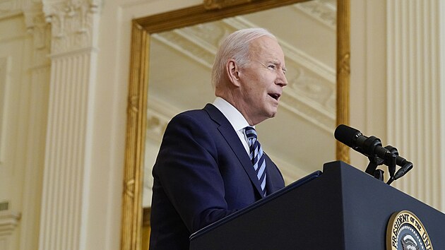 Americk prezident Joe Biden oznail Vladimira Putina za svtovho vyvrhela. USA chce na Rusko uvalit tvrd sankce. (24. nora 2022)