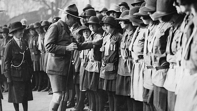 Zakladatel skautskho hnut Robert Baden-Powell (19. jna 1929)