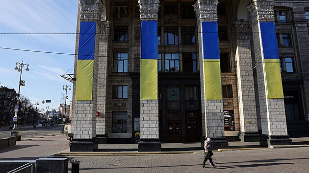 Ukrajinsk hlavn msto Kyjev po konci zkazu vychzen (28. nora 2022)
