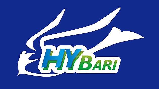Logo testovacch vlak Hybari pedstavuje skivan, co se japonsky ekne Hibari. 
