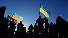 Washington. Demonstrace na podporu Ukrajiny (20. února 2022) 