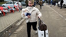 Ukrajintí uprchlíci pijeli na Slovensko. (26. února 2022)