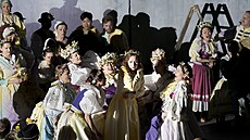 Scéna z Janáčkovy Její pastorkyně v Theater an der Wien.