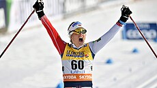 Therese Johaugová, vítzka klasické desítky v Lahti