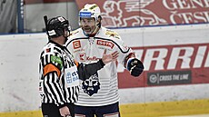 Utkání 55. kola hokejové extraligy: HC Olomouc - Rytíi Kladno. Jaromír Jágr z...