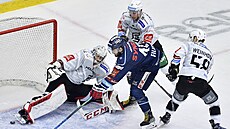 Utkání 48. kola hokejové extraligy: Bílí Tygi Liberec - HC Energie Karlovy...