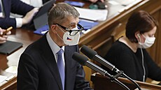 Bývalý premiér Andrej Babi� promluvil na mimo�ádném jednání Sn�movny k situaci...