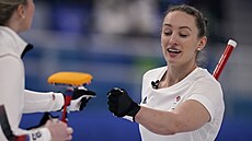 Britská curlerka Jennifer Doddsová v olympijském finále