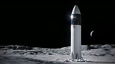 Oficiální koncept lunární Starship (HLS) pro NASA