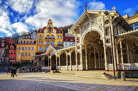 Karlovy Vary jsou spolen s ostatními Slavnými láznmi Evropy na seznamu...