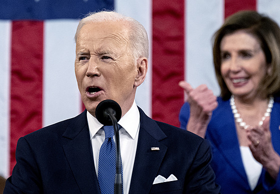 Prezident Spojených stát� Joe Biden vystoupil s jeho prvním poselstvím o stavu...