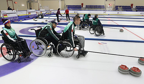 Ruští paralympijští reprezentanti v curlingu.