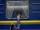 Situace na Ukrajin na nádraí v Kyjev. (3. bezna 2022)