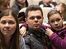 Uprchlíci z Ukrajiny jsou p�ijímáni v Kongresovém centru v Praze. (4. b�ezna...