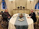 Prezident Milo Zeman pijal 3. bezna 2022 na zámku v Lánech pedsedu vlády...